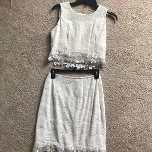 Two piece lace dress